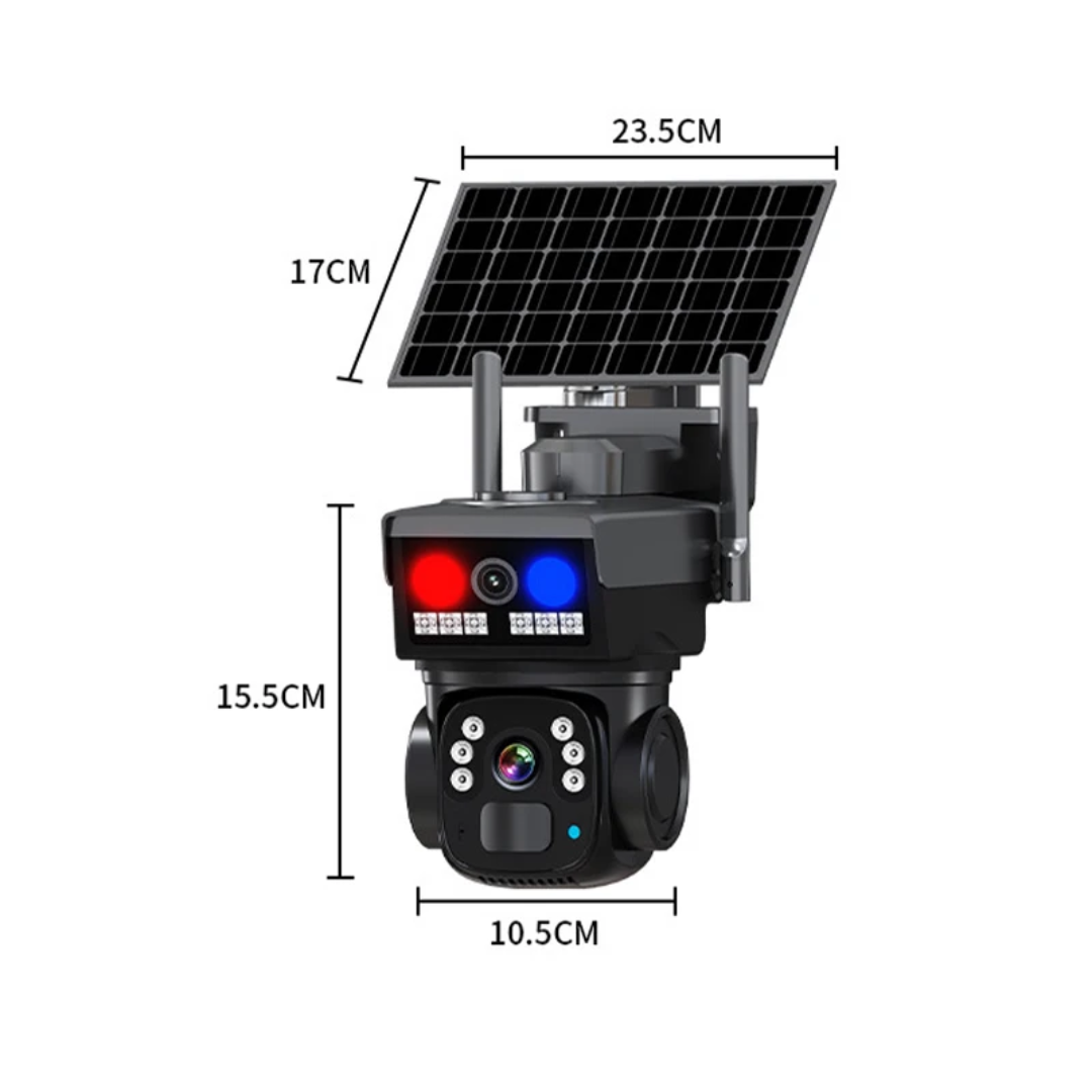 دوربین اسپید دام خورشیدی سیمکارتی مدل TR5 دو لنز O-KAM PRO بدون محدودیت در اپراتور با سرعت بالا