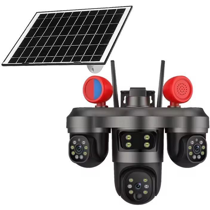 دوربین امنیتی خورشیدی V380 PRO CT36 با ۱۵ مگاپیکسل و آژیر دار