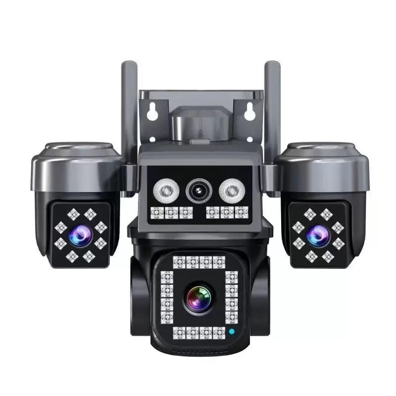 دوربین سیمکارتی سه لنز واقعی قابل تنظیم چرخشی 18MP مدل C011-4G