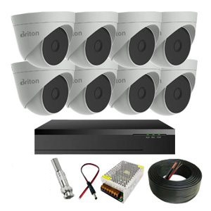 پکیج 8 عددی دوربین مداربسته برایتون مدل UVC222T43P2-MC