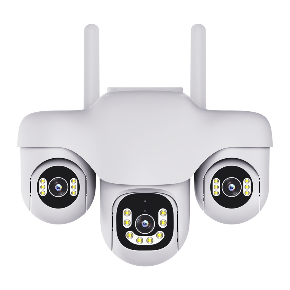 دوربین سیمکارتی ۳ لنز SC31-4G رزولوشن 15 مگا پیکسل(هر سه لنز موتوردار دار و قابلیت چرخش از داخل برنامه می باشد) V380 PRO