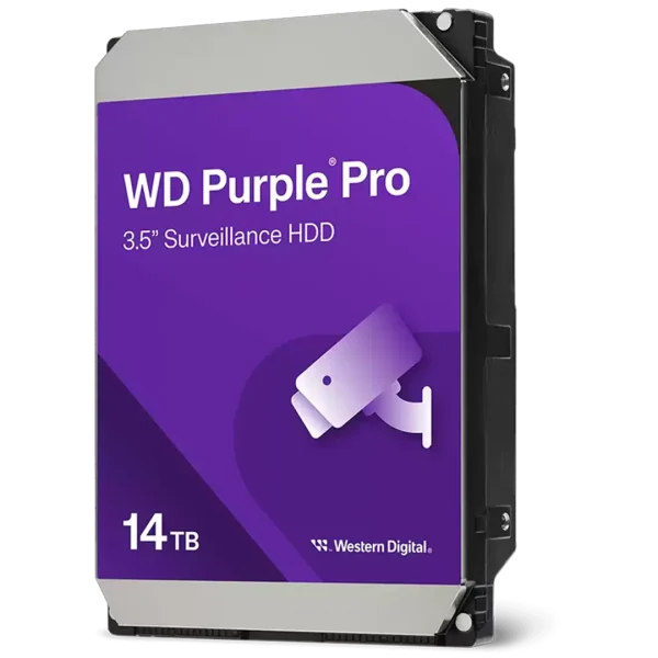 هارد اینترنال وسترن دیجیتال مدل Purple Pro ظرفیت 14 ترابایت