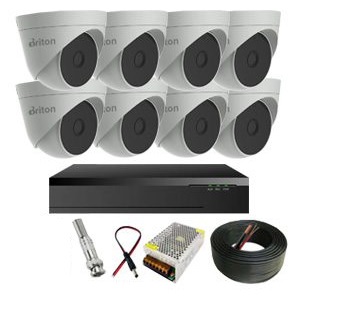 پکیج 8 عددی دوربین مداربسته برایتون مدل UVC232T43P2-M